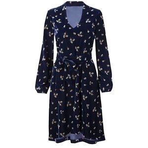 CAbi Decked Out Velvet Floral Dress